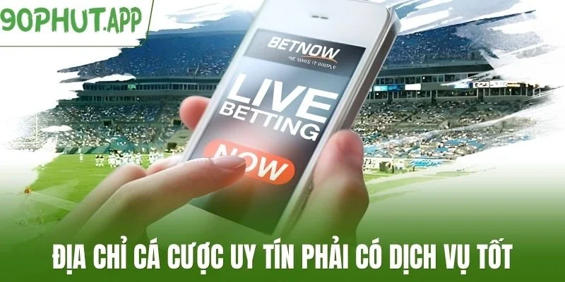 Địa chỉ cá cược uy tín phải có dịch vụ tốt