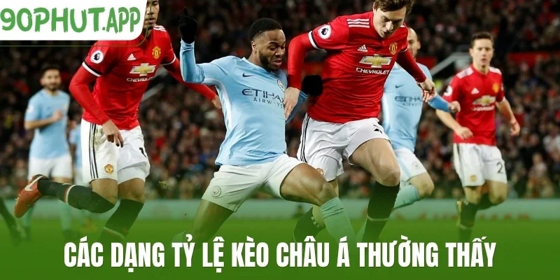 Các dạng tỷ lệ kèo châu Á thường thấy