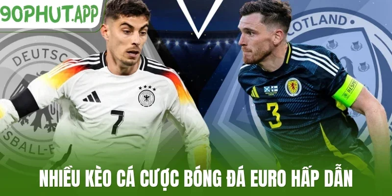 Nhiều kèo cá cược bóng đá Euro hấp dẫn